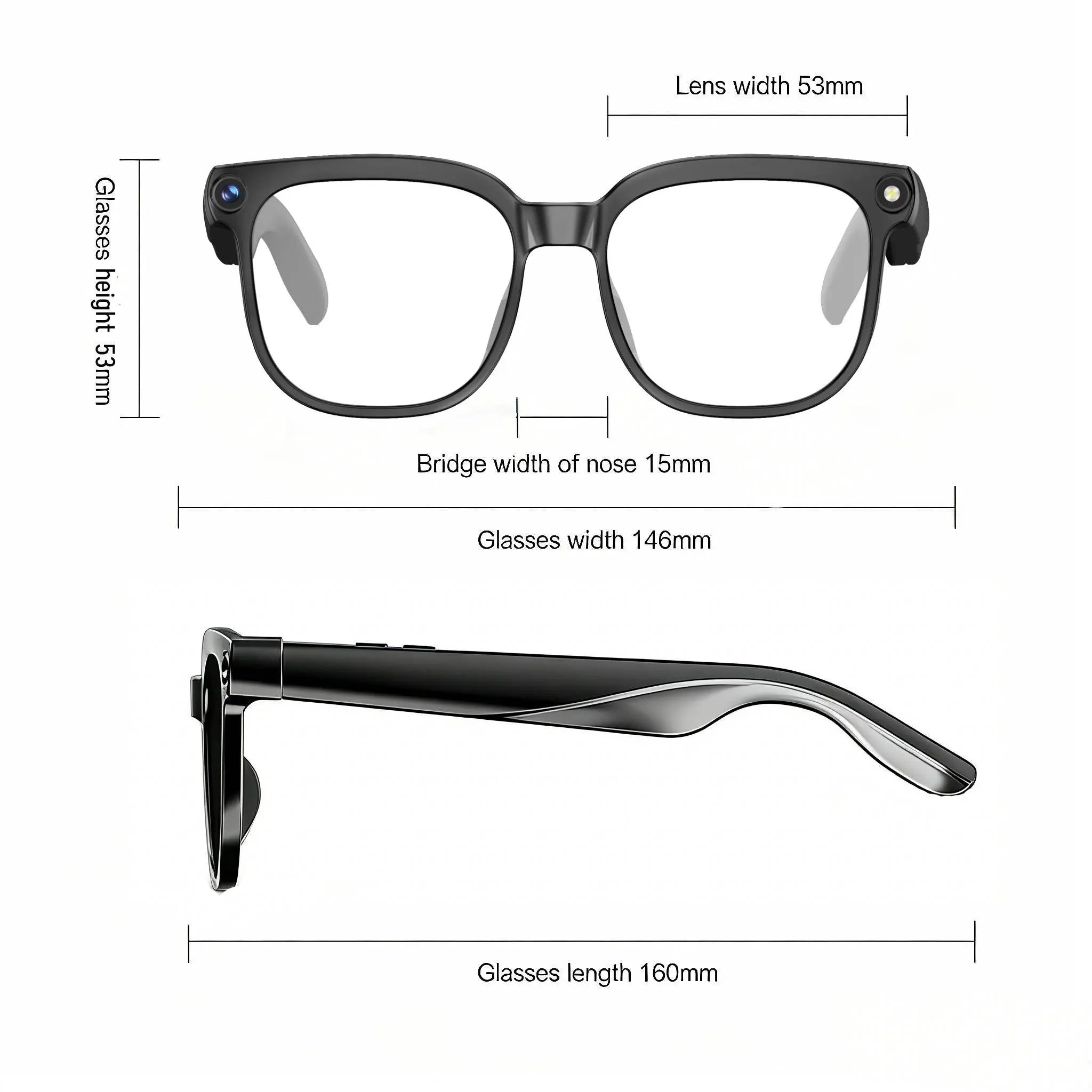 Smart AI Camera Glasses with 8MP Photochromic Lenses ,Button Touch Adjustment for Travel Outdoor Adventures Hands-Free Photography 160+Languages Real-Time Translation Bluetooth Wireless Wearable Video Recording UV Protection