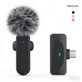 Professional Wireless Lavalier Microphone with Intelligent Noise Cancelling, Noise Cancelling Mics, Plug & Play for Iphone and Android Smartphones, Rechargeable Lapel Mic for Video Recording, Teaching, Interviews and Podcasts