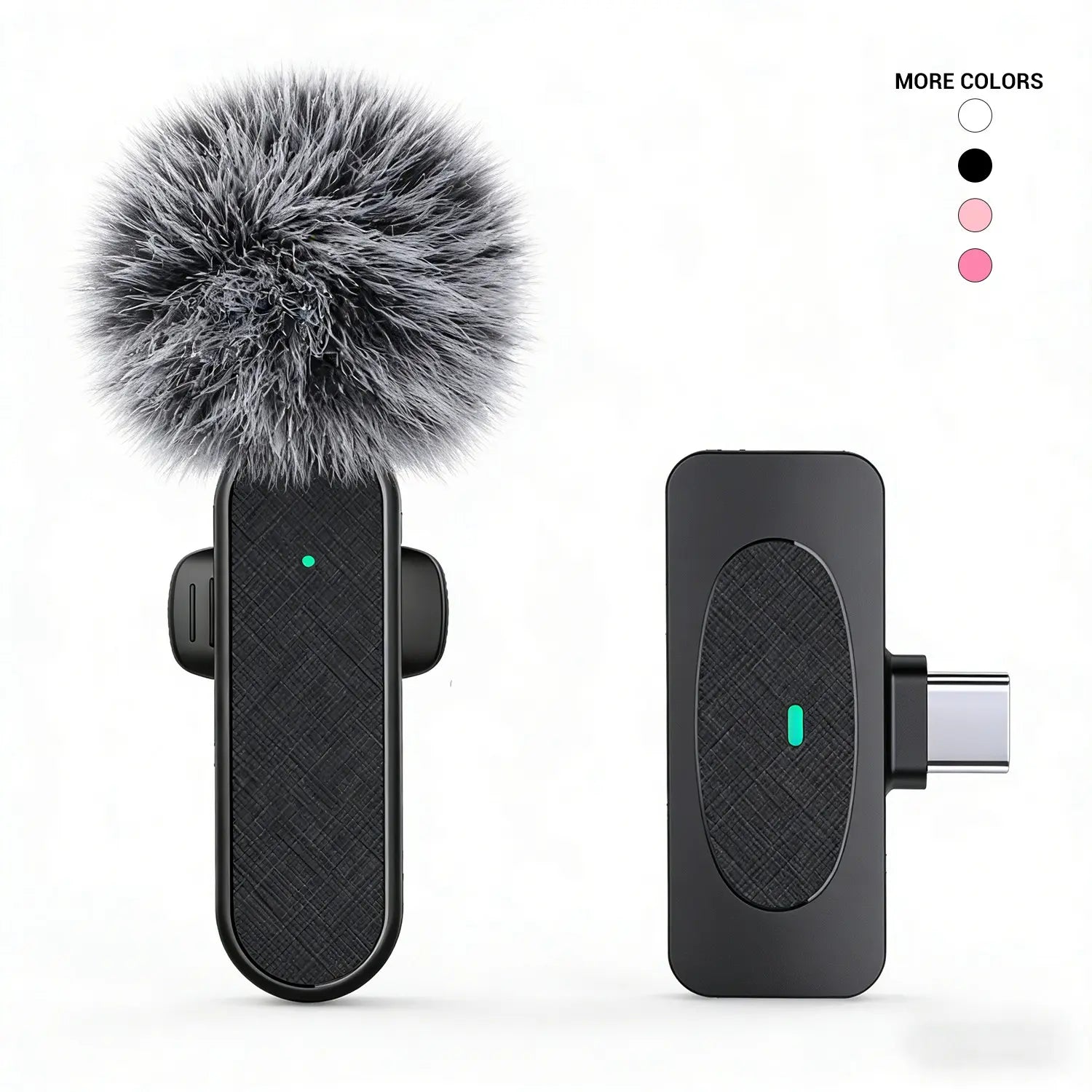 Professional Wireless Lavalier Microphone with Intelligent Noise Cancelling, Noise Cancelling Mics, Plug & Play for Iphone and Android Smartphones, Rechargeable Lapel Mic for Video Recording, Teaching, Interviews and Podcasts