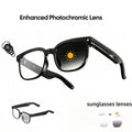 Smart AI Camera Glasses with 8MP Photochromic Lenses ,Button Touch Adjustment for Travel Outdoor Adventures Hands-Free Photography 160+Languages Real-Time Translation Bluetooth Wireless Wearable Video Recording UV Protection